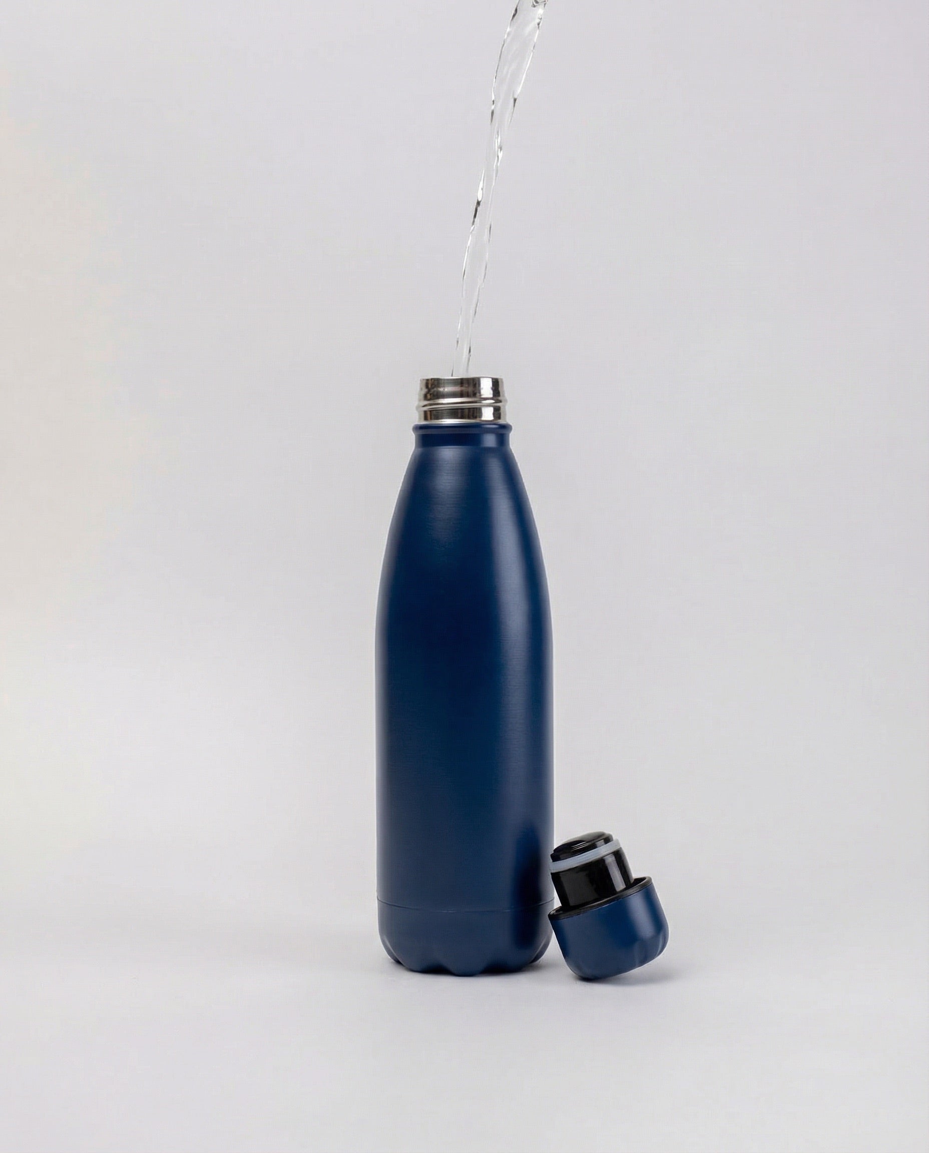 Basic Einwandige Edelstahl Trinkflasche