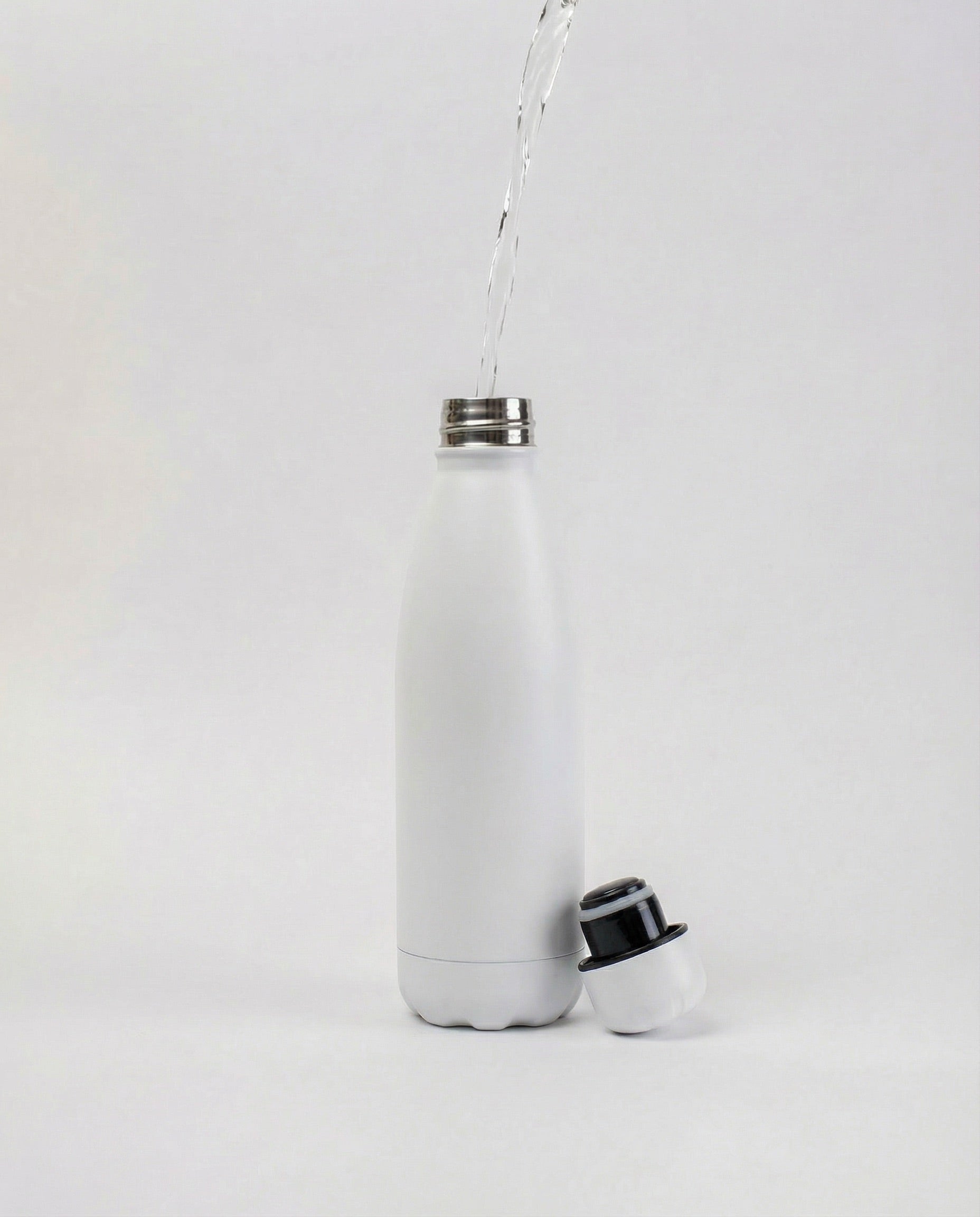 Basic Einwandige Edelstahl Trinkflasche